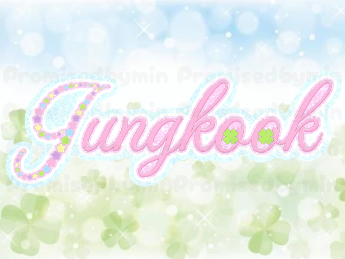 BTS Lucky name sticker βοΈπ