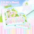 i ♡ cut♡ies diecut sticker💗☘️🎼